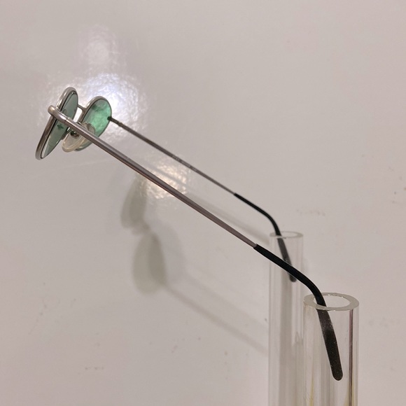 Fratelli Lozza Ladies Sunglass, Silver w/Green Lens - Picture 3 of 4